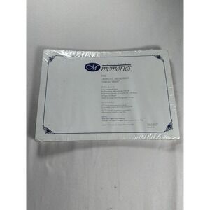 Creative Memories 5" x 7" White Scrapbook Pages Refill 12 Sheets 2002 Sealed New